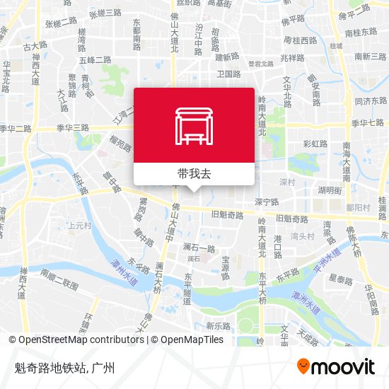 魁奇路地铁站地图