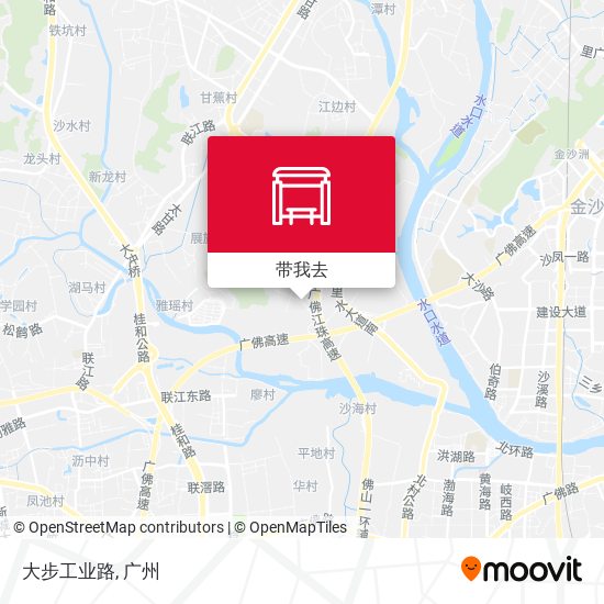 大步工业路地图