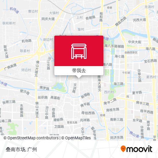 叠南市场地图