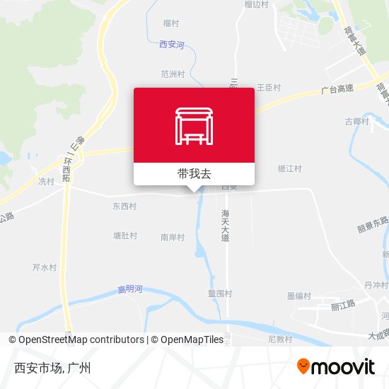 西安市场地图