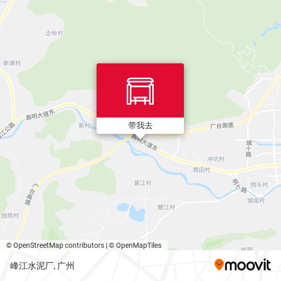 峰江水泥厂地图