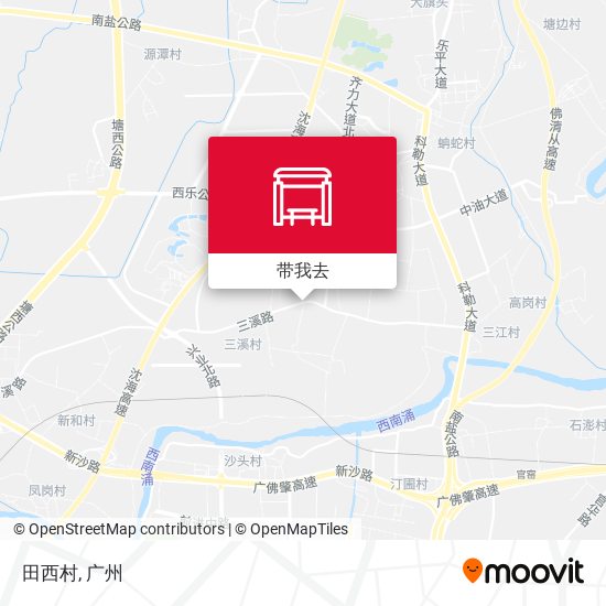 田西村地图