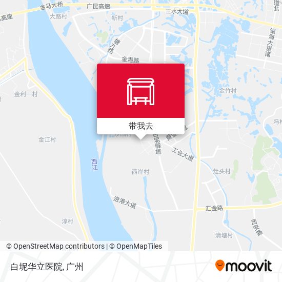 白坭华立医院地图