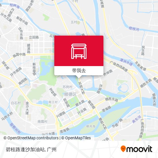 碧桂路逢沙加油站地图