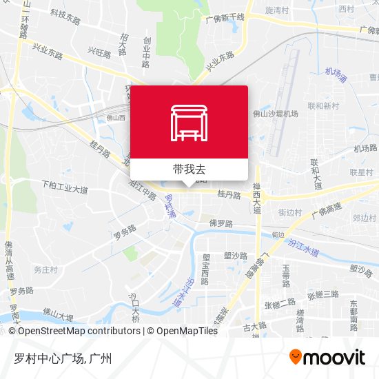 罗村中心广场地图