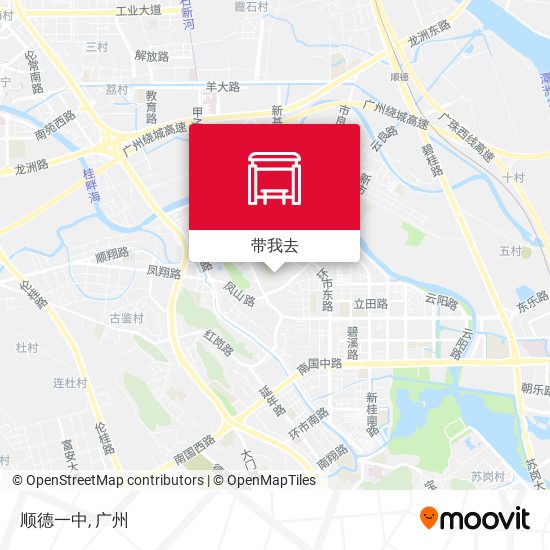 顺德一中地图