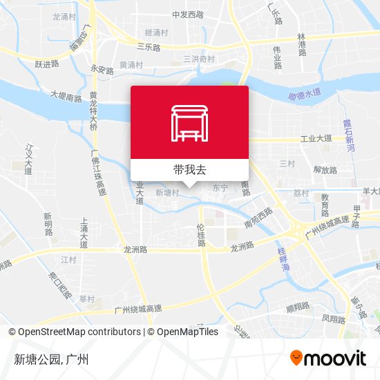 新塘公园地图