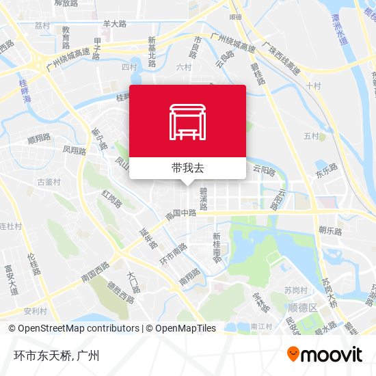 环市东天桥地图