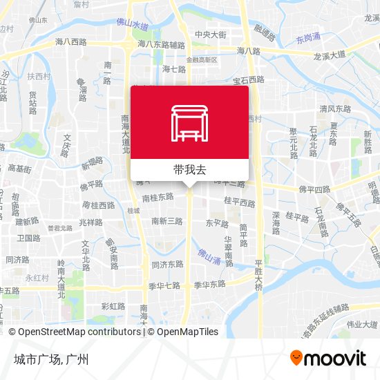 城市广场地图