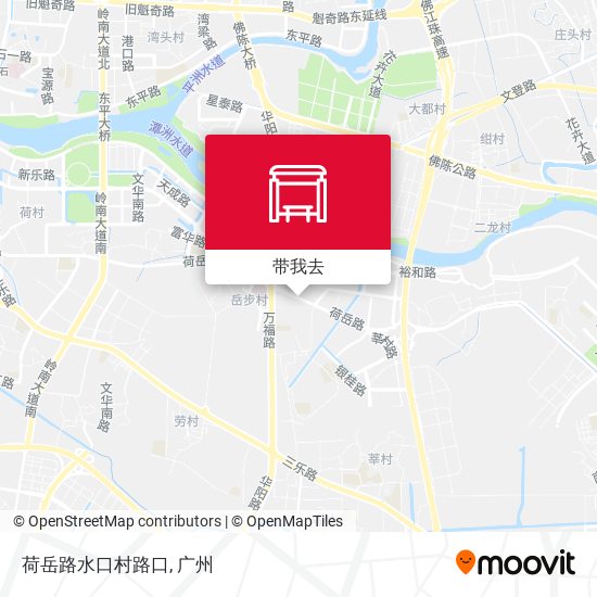 荷岳路水口村路口地图