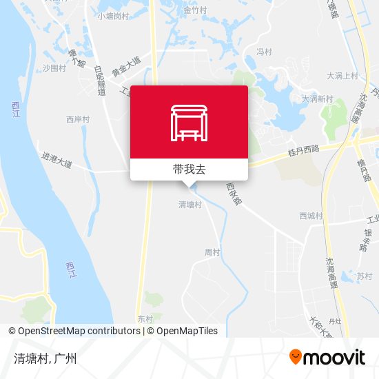 清塘村地图