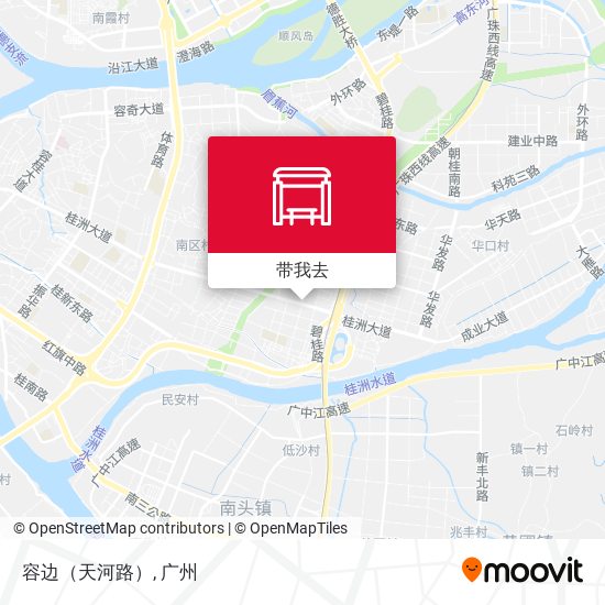 容边（天河路）地图