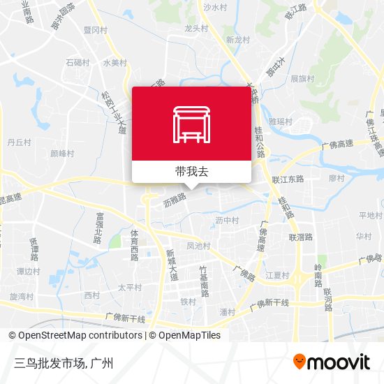 三鸟批发市场地图