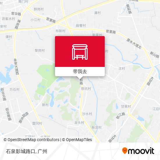 石泉影城路口地图