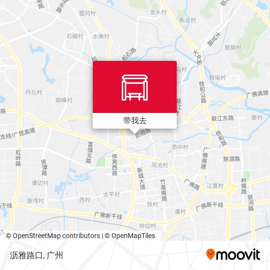 沥雅路口地图