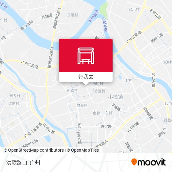 洪联路口地图