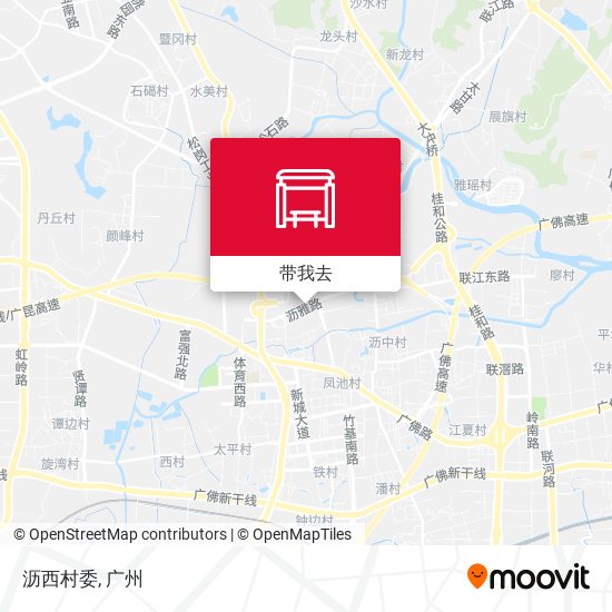 沥西村委地图