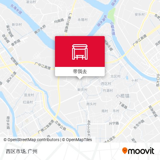 西区市场地图