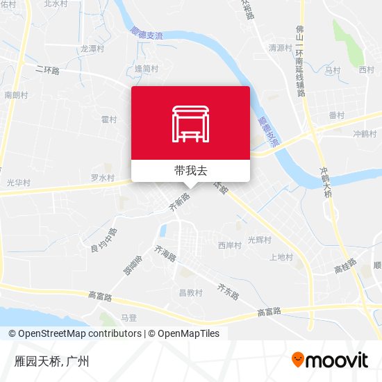 雁园天桥地图