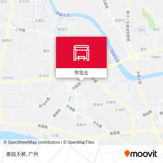 雁园天桥地图