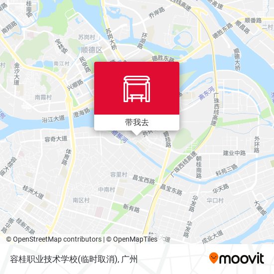 容桂职业技术学校(临时取消)地图