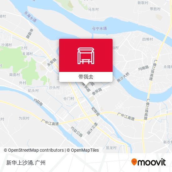新华上沙涌地图