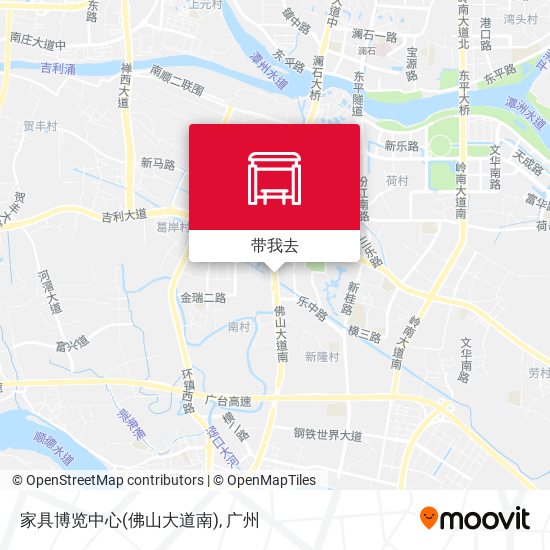 家具博览中心(佛山大道南)地图