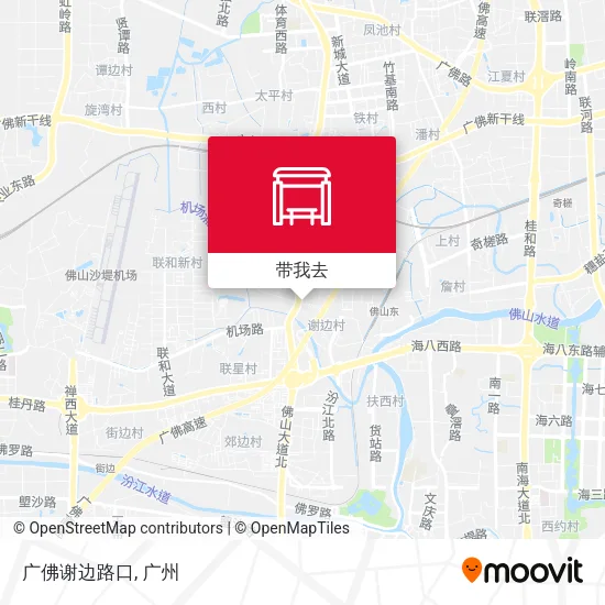 广佛谢边路口地图