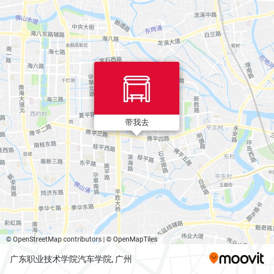 广东职业技术学院汽车学院地图