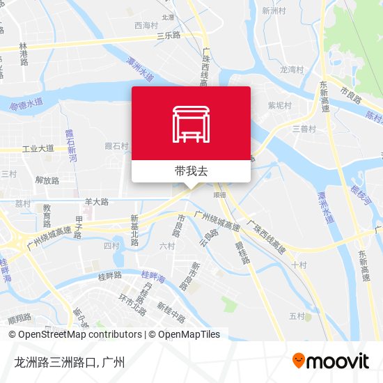 龙洲路三洲路口地图