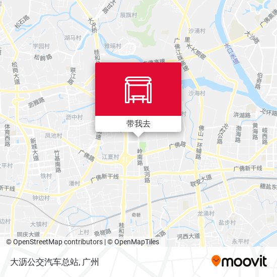 大沥公交汽车总站地图