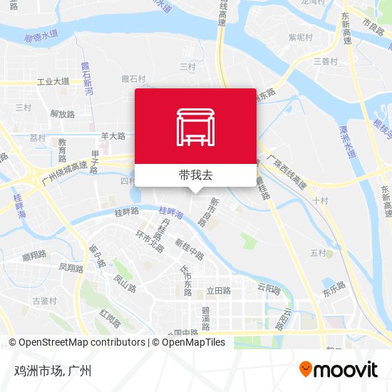鸡洲市场地图