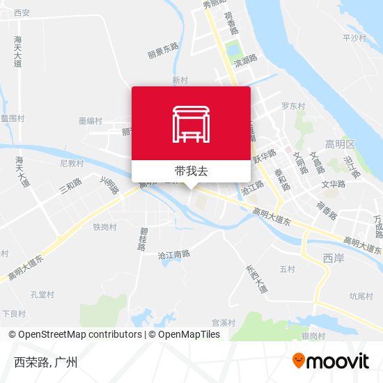 西荣路地图