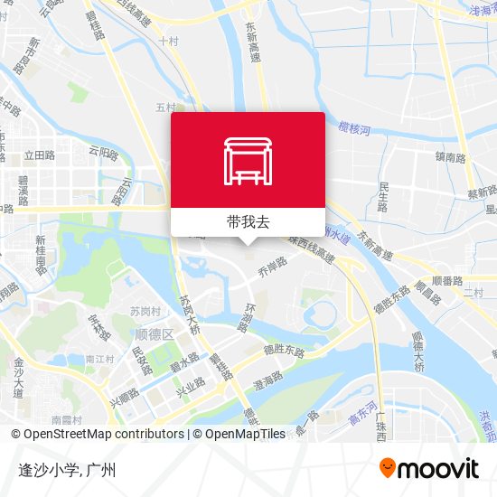 逢沙小学地图