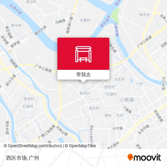西区市场地图