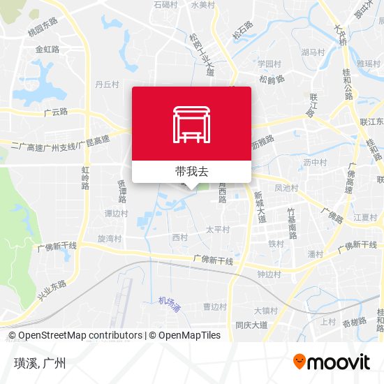 璜溪地图