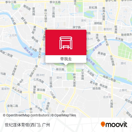 世纪莲体育馆(西门)地图