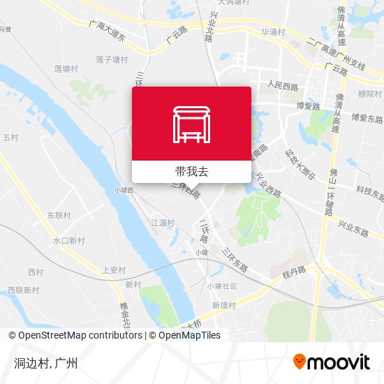 洞边村地图