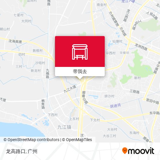龙高路口地图