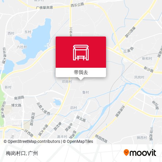 梅岗村口地图