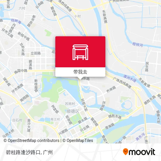 碧桂路逢沙路口地图