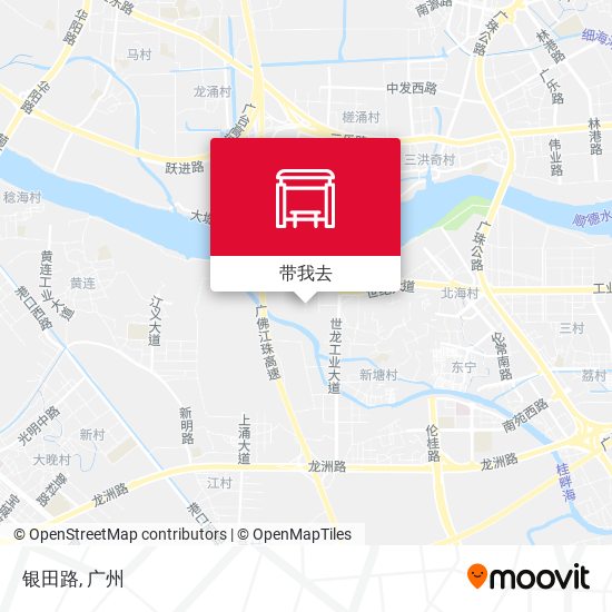 银田路地图