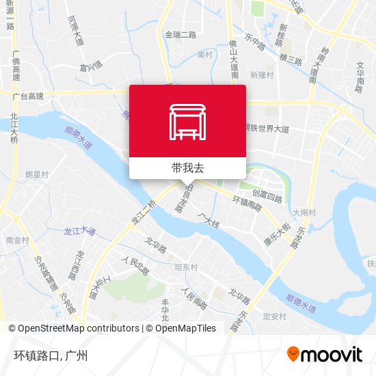 环镇路口地图