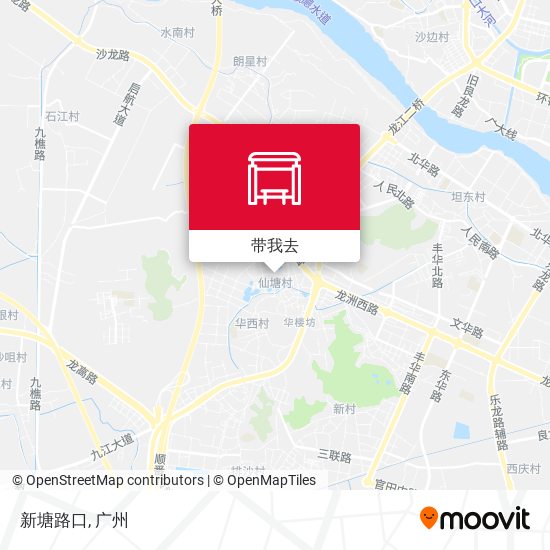 新塘路口地图