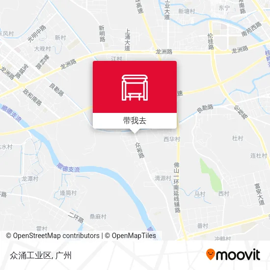 众涌工业区地图