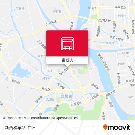 新西樵车站地图