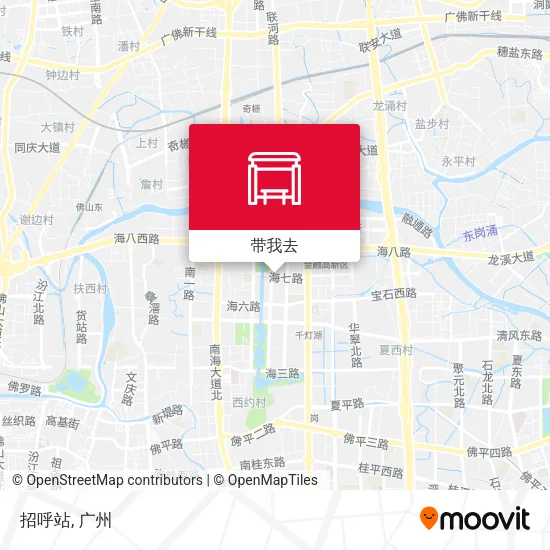 招呼站地图