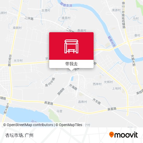 杏坛市场地图
