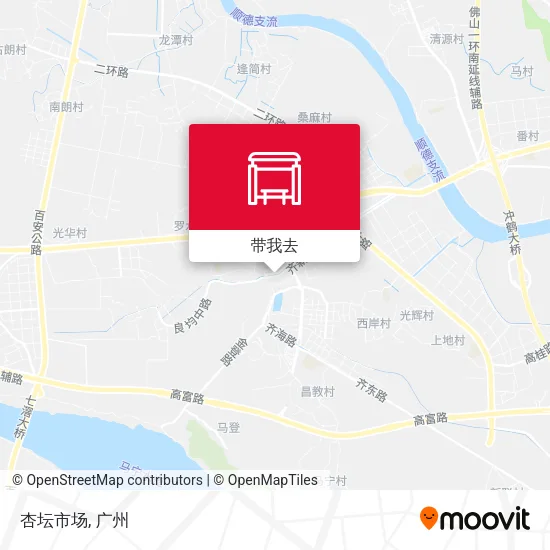 杏坛市场地图