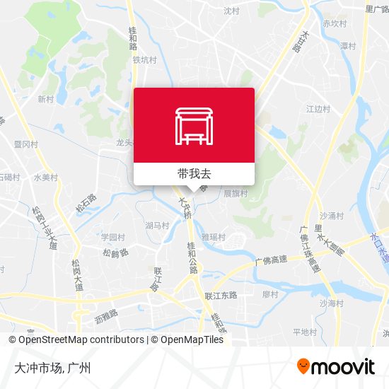 大冲市场地图